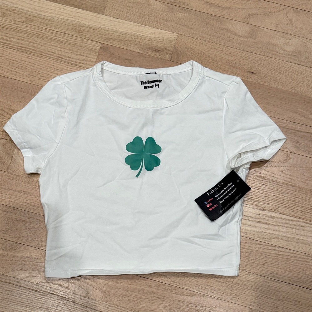 White Clover Crop Top